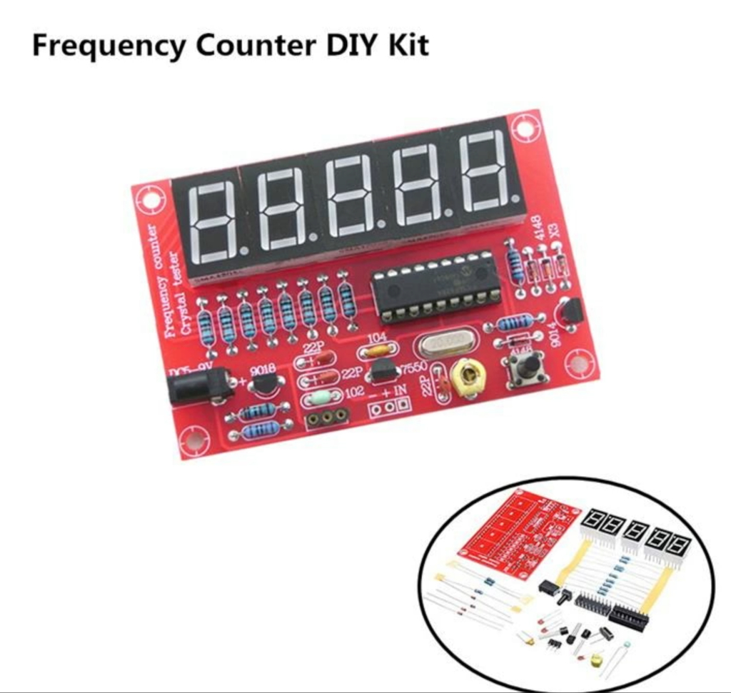 Rode kaart bouwpakket frequency counter diy kit